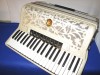 Marinucci Italian 120 bass white accordion